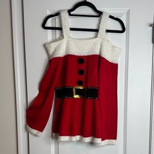 Xhilaration Red and White Holiday Dress